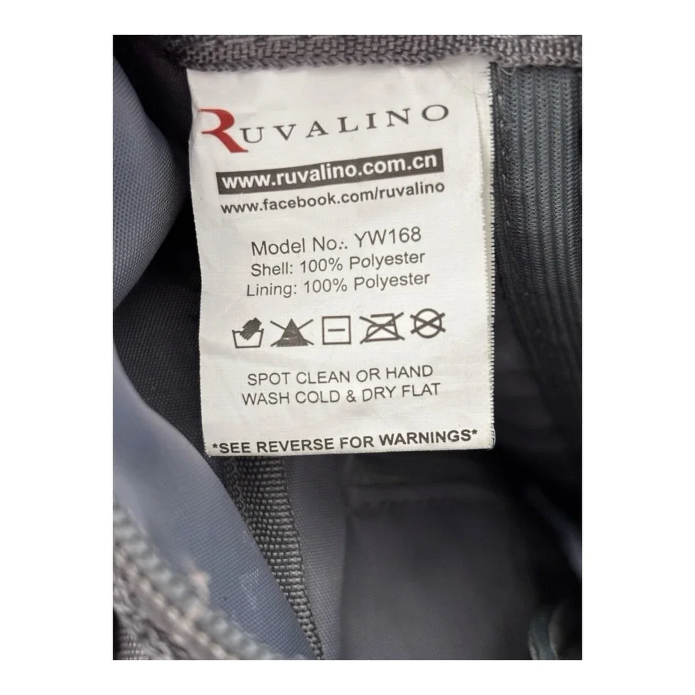 Ruvalino Diaper Bag Backpack Gray Gender Neutral Multi Pocket Compartments YW168